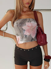 Chavela Strapless Sequin Top Multi