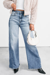 Diane Wide Leg Phoenix Textile Jeans (Light Wash)