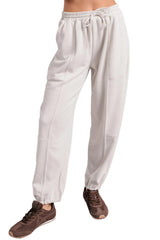Casual Darling High Rise Jogger Sweatpants (Oat)