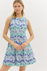 Eliza Pleated Mini Dress