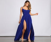 Fleur Formal Double High Slit Dress