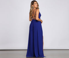 Fleur Formal Double High Slit Dress