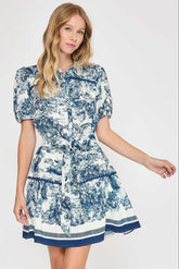 Lorena Abstract Mini Dress