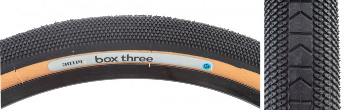 Box Three Wire Bead Tire Tan wall