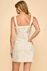 Lillian Denim Overall Mini Dress