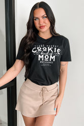 "Store Bought Cookie Kind Of Mom" Graphic T-Shirt (Black)