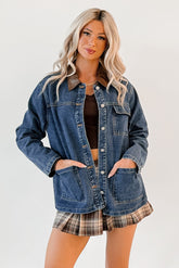 Bastian Papermoon Denim Barn Jacket (Denim Blue)