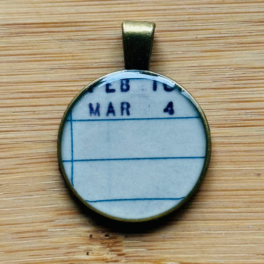 Book Lover Necklace -- March 4