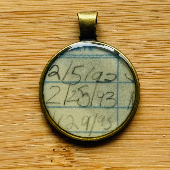 Book Lover Necklace -- February 5 February 25