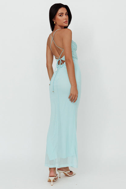 Modern Love Lace Bodice Maxi Dress Mint