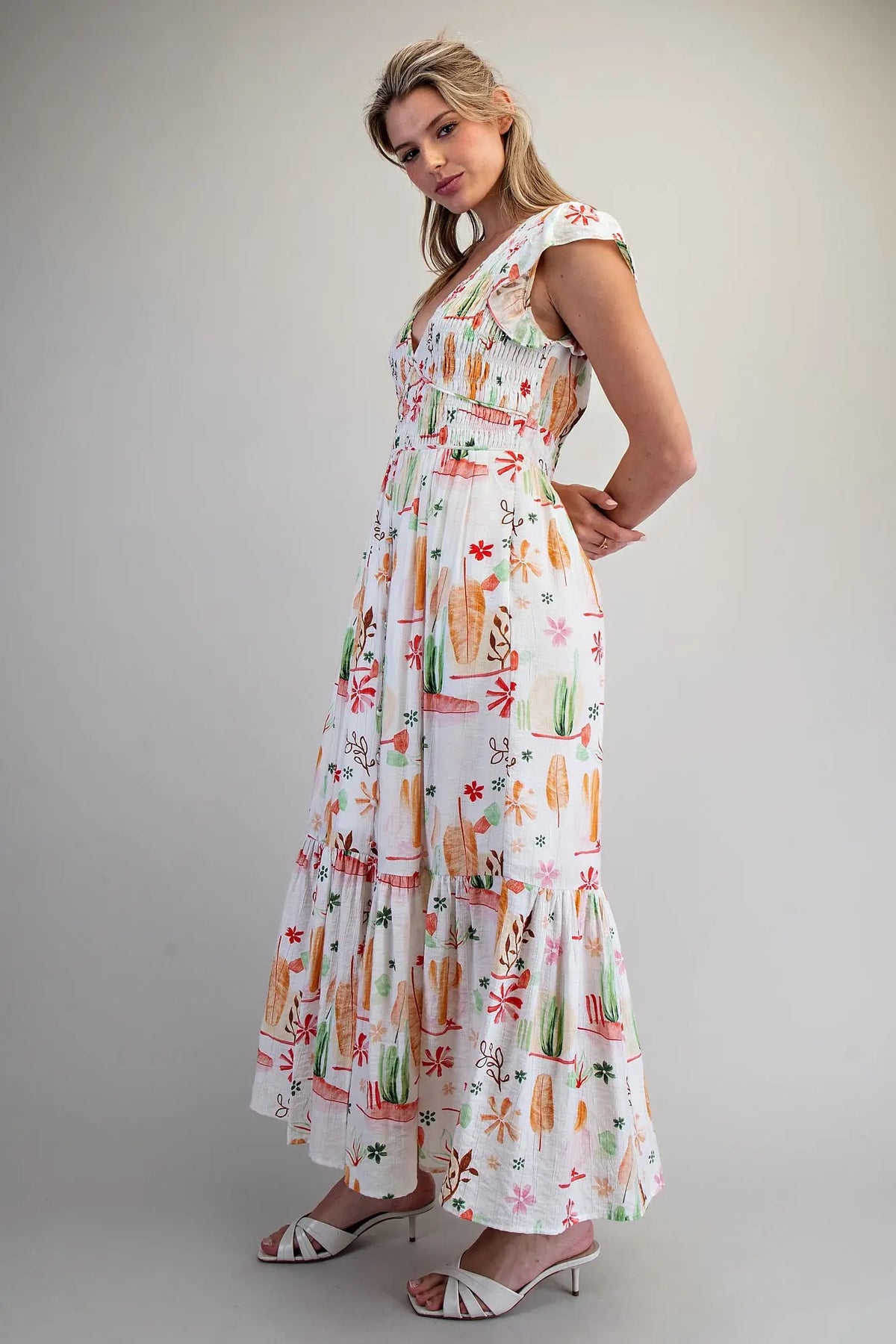 Sienna V-Neck Maxi Dress