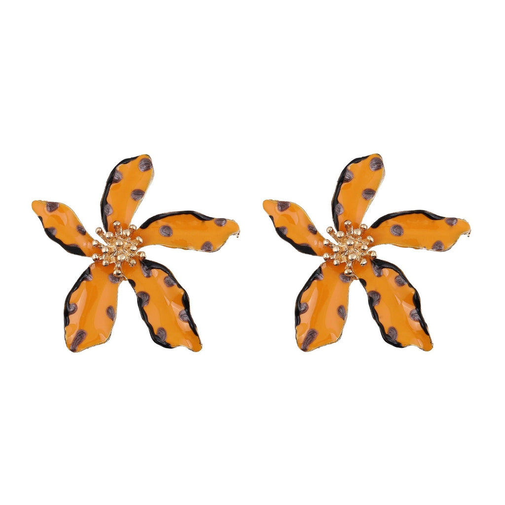 Chic Polka Dot Rhinestone Earrings