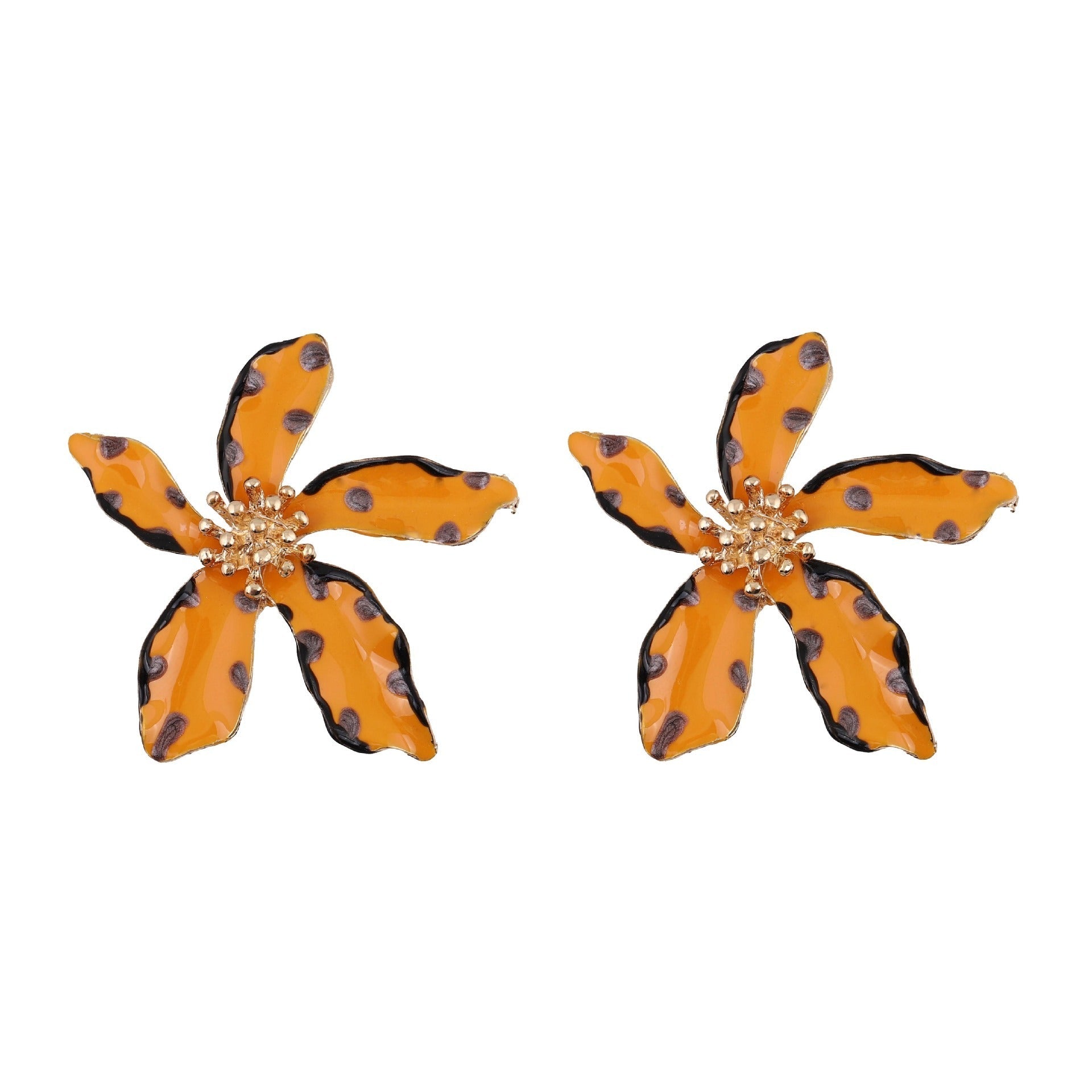 Chic Polka Dot Rhinestone Earrings