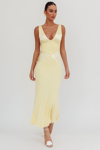 Soul Fire V-Neck Maxi Dress Butter