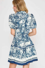 Lorena Abstract Mini Dress