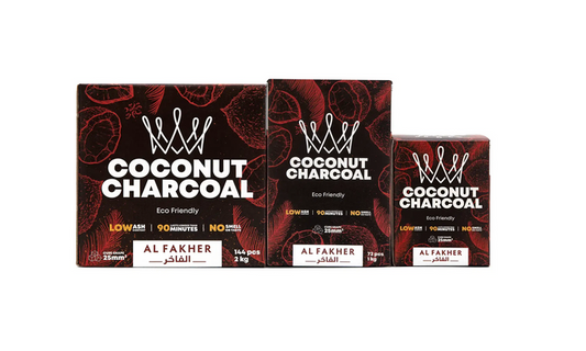 l Fakher Coconut Hookah Charcoal – Premium Long-Lasting Natural Charcoal for Smooth Hookah Sessions (Assorted Sizes)