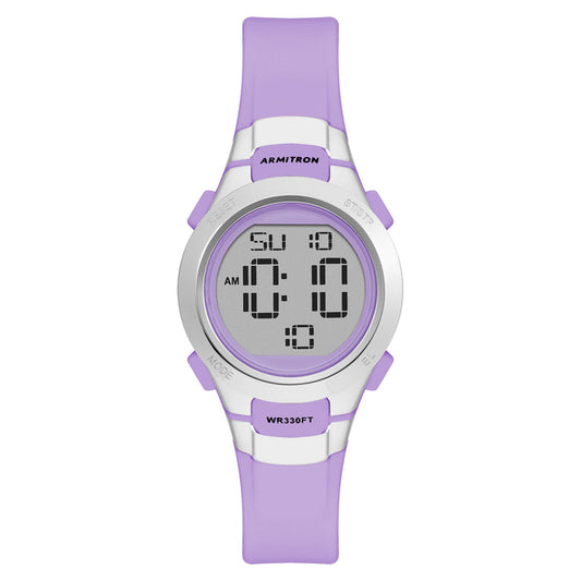 Armitrob Purple Plastic Band Digital Kids Watch - 457012PRSV
