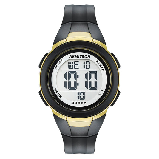 Armitron Black Plastic White Dial Digital Kids Watch - 457126GBK