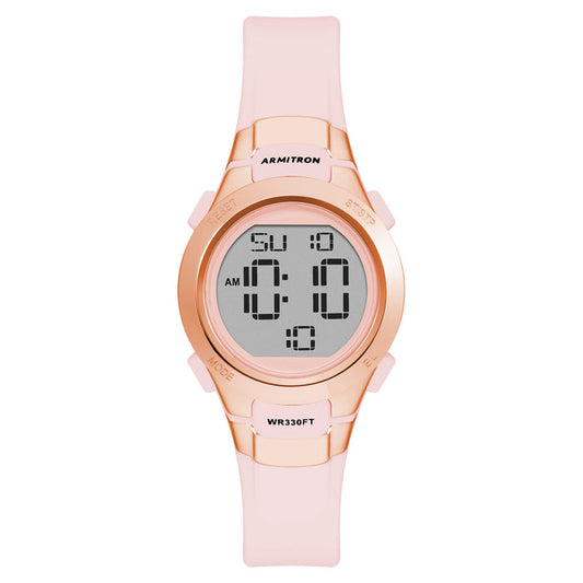 Armitron Light Pink Plastic Band Digital Kids Watch - 457012RGP