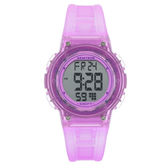 Armitron Purple Plastic Band Digital Kids Watch - 457086TPR