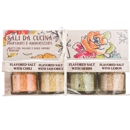 Artigiani dei Sapori, 4 Flavor Pack, Infused Sicilian Salts