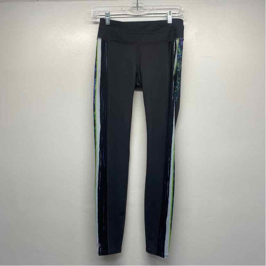 Athleta Size XS Women's Black-Multi Stripe Leggings Activewear Pants