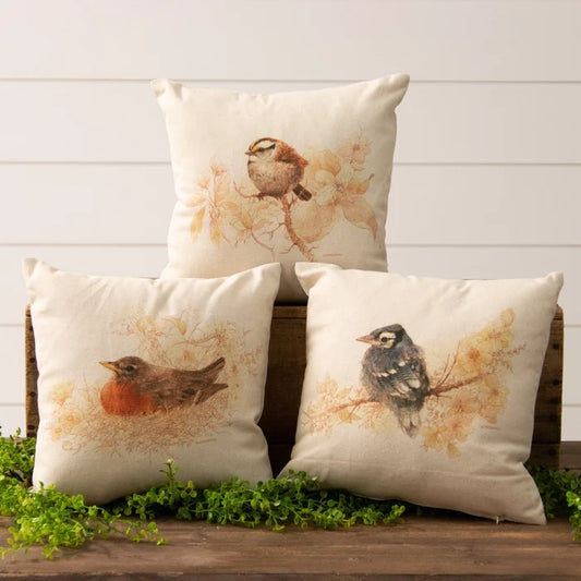 Bird In A Nest Pillow - Deer Creek Mercantile