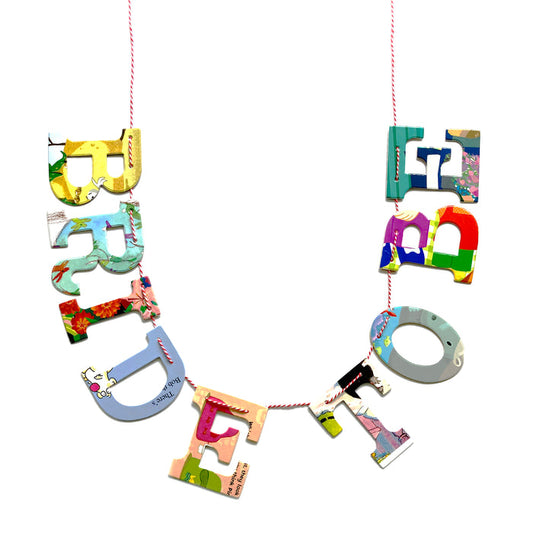 Board Book Garland Kit -- BRIDE TO BE