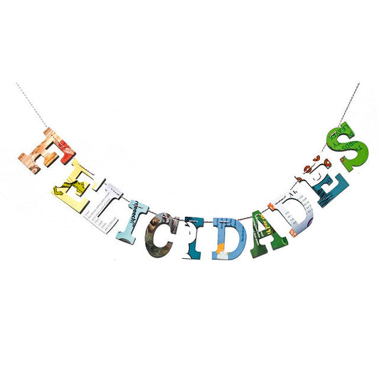 Board Book Phrase Garland Kit - FELICIDADES