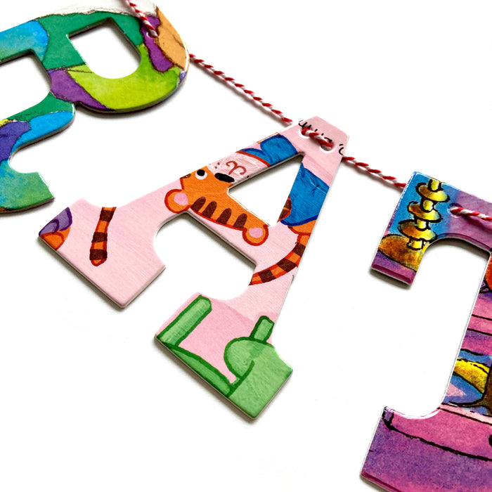 Board Book Phrase Garland Kit GRATEFUL