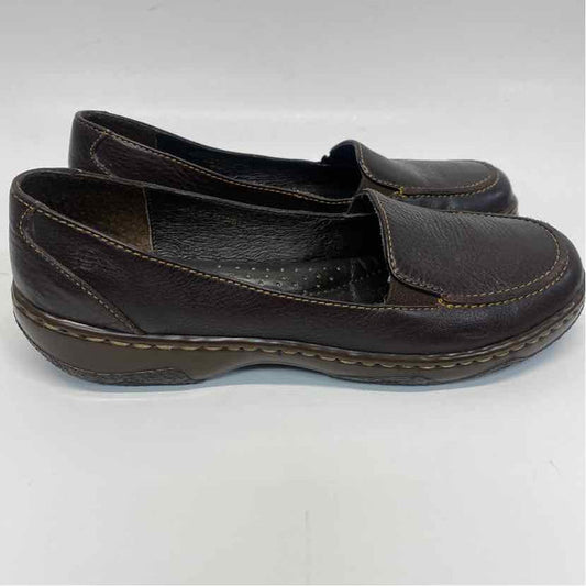 Born Size 37-6.5 Women's Bronze Pebbled Slip On Shoes