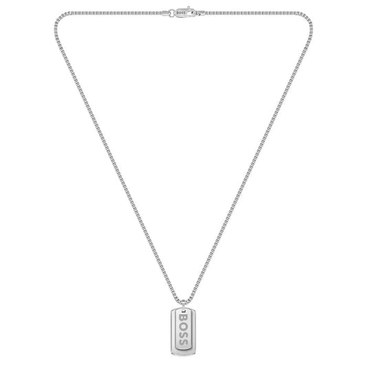 BOSS by Hugo Boss Jewellery Stainless Steel Men's Pendant with Chain Necklace - 1580575