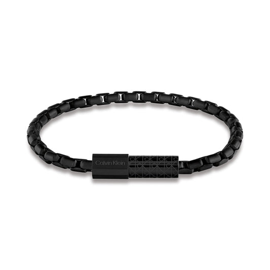 Calvin Klein Jewellery Black Steel Men's Chain Bracelet - 35100096