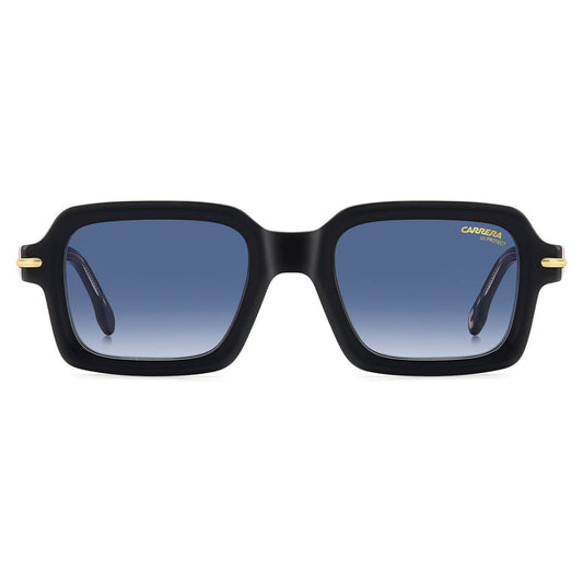 Carrera Men Sunglasses Rectangular Frame Dark Blue Shaded Lens - Carrera 358/S
