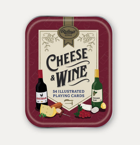 Cheese and Wine Playing Cards