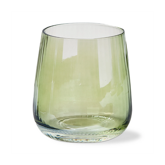 Chelsea Iridescent Optic Stemless Wine Glass - Pale Green