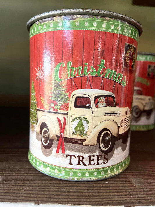 Christmas Collection Christmas Tree Can - Deer Creek Mercantile