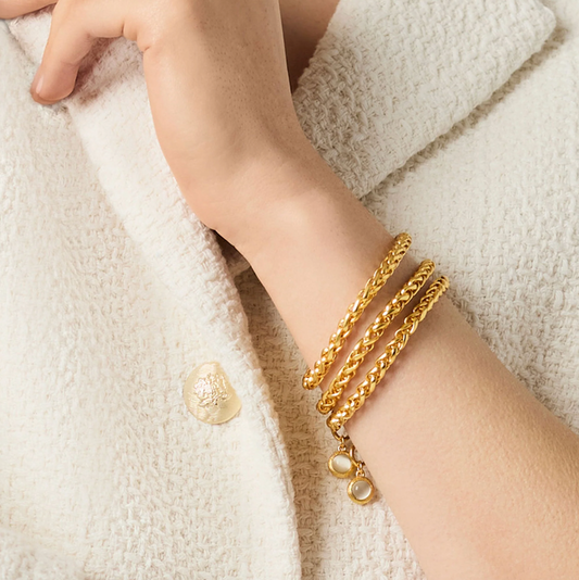 COBBLESTONE LINK BRACELET - GOLD
