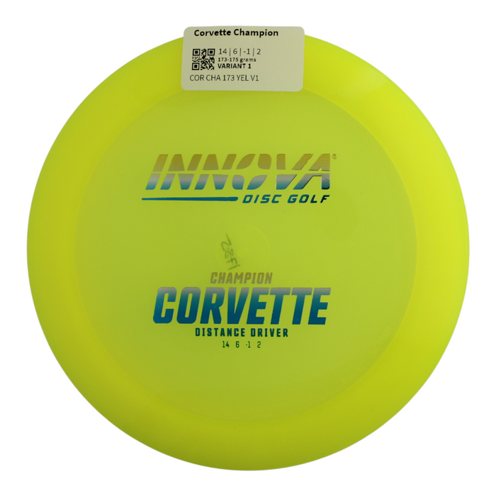 INNOVA DISC GOLF CANADA	
Corvette Champion Distance Driver	Firm grip	High durability	Stable flight path	Great for distance and control	Resistant to scratches	Ideal for advanced players