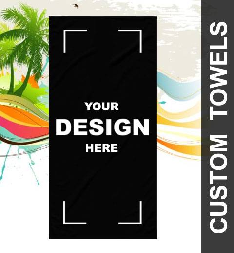 Custom - Thin Blue Line Beach Towels