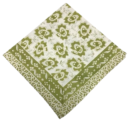 Daffodil Green Napkins Set 4