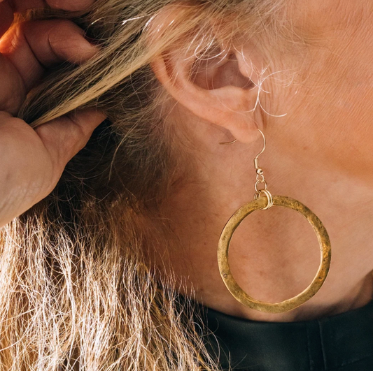 DONUT EARRINGS - GOLD