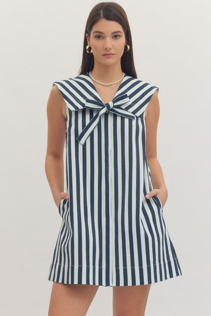Mallory Sailor Collar Mini Dress