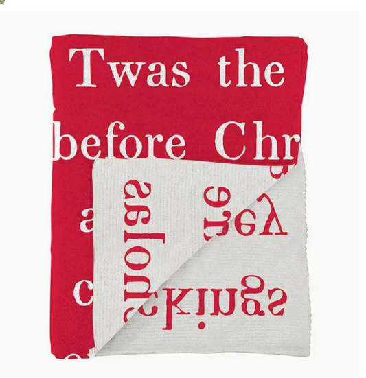 Face To Face Throw - Twas the Night Before Christmas
