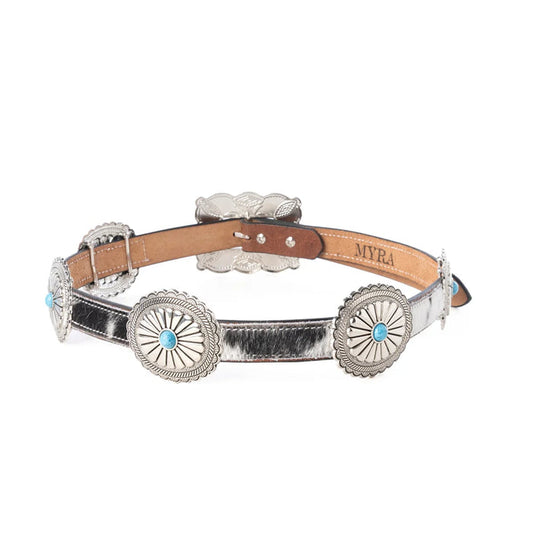 Floracrest Hairon Concho Belt