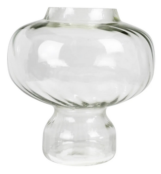 GLASS SWIRL VASE - LARGE - IN STORE PICK UP ONLY!