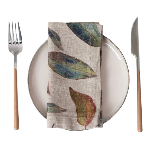 Golden Fall Natural Linen Napkin