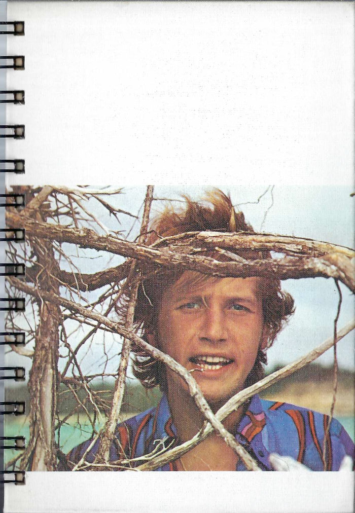 (Graphic Only) White Cover with an Image of a Person Behind Branches