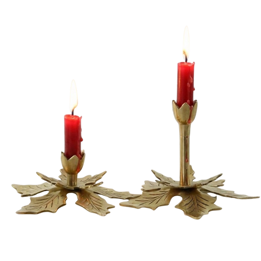 Holly Candlesticks