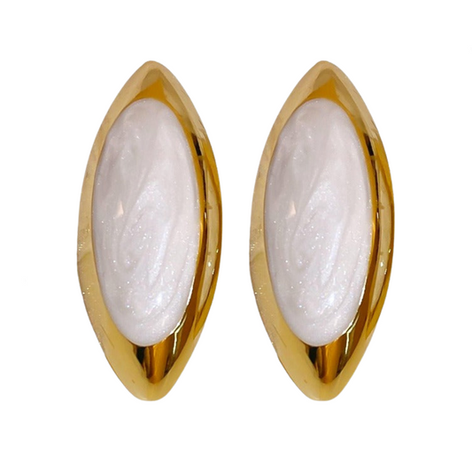 Oval Oil Droplets Earrings